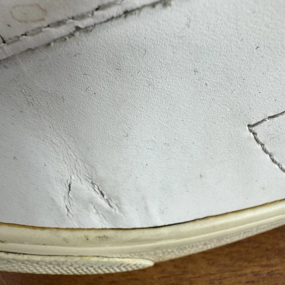 Womens Veja Esplar Logo White Leather Comfort Casual Sneakers Shoes Size 5 M‎
